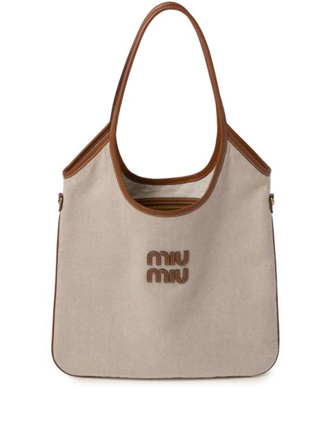 miu miu tote bag canvas|Miu Miu bag vintage.